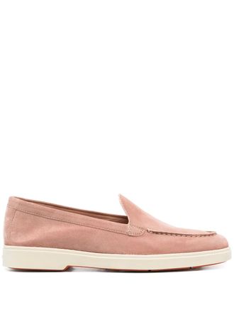 Santoni Su&egrave;de loafers - Roze