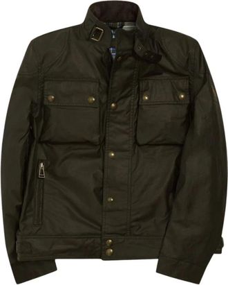 Belstaff Racemaster Jacket - Heren - Zomerjassen - Groen - L - Katoen - Jassen