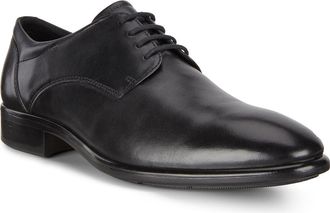 Ecco Citytray Plain Toe Derby in Black at Nordstrom, Size 10-10.5Us