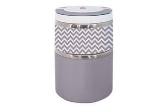 Iris Termo Solidos Lunchbox Doble 0,9 L Gris Inox - 8343-i