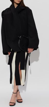 Entire studios Jacket With Belt, Womens, Black