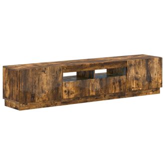 vidaXL Cabinet De Tv Led De 5 Piezas Roble Ahumado Vidaxl