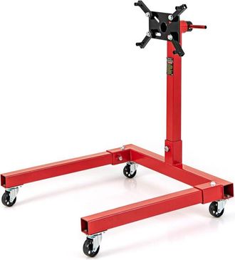 Costway Costway - Soporte De Motor Hasta 680 Kg, Soporte De Montaje Para Motor De Servicio Pesado Con Cabezal Giratorio De 360 Grados, Mango Antideslizante Y 