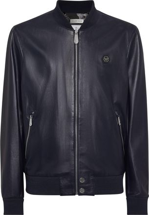 Philipp Plein Leren Bomber