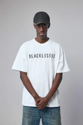 44 Label Group Tee Jersey Optical White + Blacklisted Black