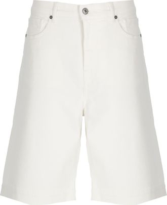 P.A.R.O.S.H. Ivory Cuoricini Five Pockets Shorts