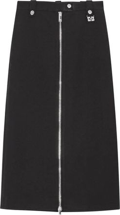 Ganni Gonna con zip - Nero