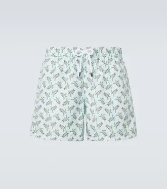 Fedeli Madeira printed swim trunks