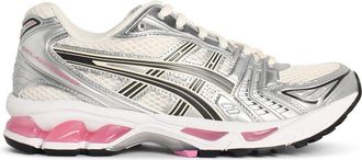 Asics Asics Gel Kayano 14 Cream And Pink Mesh Blend Sneakers
