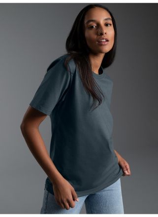 Trigema T-Shirt TRIGEMA TRIGEMA T-Shirt aus 100% Baumwolle, Damen, Gr. XXL, grau (anthrazit), Single Jersey, 100% Baumwolle, Basic, lang, Rundhals, Shirts T-S