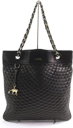 Bally Black Quilting Tote Bag (Pre-Owned)