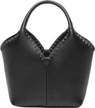 Oryany Vanessa Leather Satchel in Black at Nordstrom