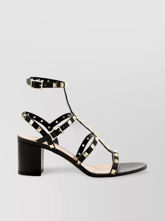 Valentino Garavani studded leather block heel sandals