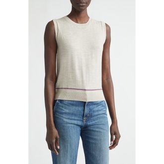 Johnstons of Elgin Brae Merino Wool & Cashmere Cardigan in Natural Colourway at Nordstrom, Size X-Small