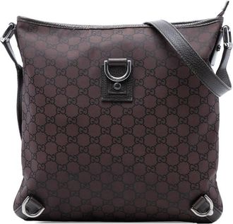 Gucci Pre-owned Gucci GG Nylon Abbey D Ring Crossbody 268642 467891
