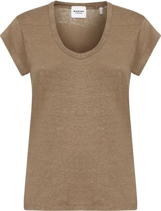 Isabel Marant T-Shirts, female, Brown, Size: XS Stylish T-shirts and Polos