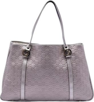 Gucci Pre-owned Tote Bags, female, Purple, Size: ONE SIZE Pre-owned The Twins Tote Bag