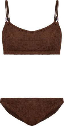 Hunza G Cassie Beaded Crinkle Bikini