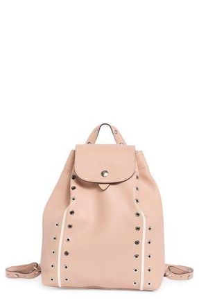 Longchamp Grommet Stud Leather Backpack in Powder at Nordstrom Rack