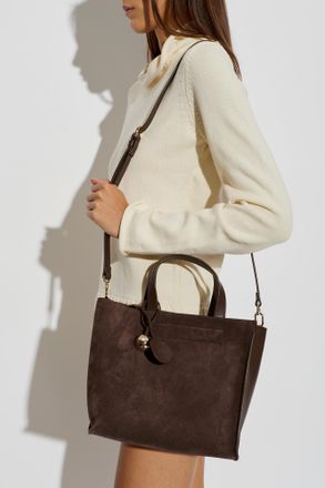 Furla Leather Divide It Tote S Bag, Womens, Brown