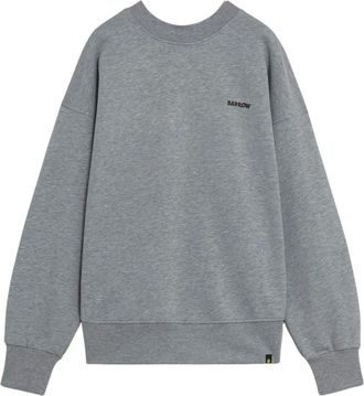 Barrow Barrow, Hoodies & sweatvesten, Heren, Grijs, XL, Katoen, Felpa Iconic