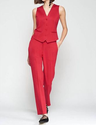 Vilagallo Tiffany Pant In Rojo