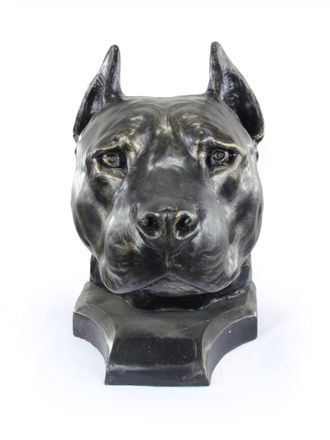 OEM American Staffordshire Terrier, Amstaff, Amstaf - Busto De Perro, Cabeza De Perro Grande Para El Jard&iacute;n, Decoraci&oacute;n &Uacute;nica De La Sala De Estar De Art-d