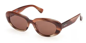 Max Mara MM0196 68E Womens Sunglasses Brown Size 53