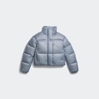 Canada Goose Cypress Cropped Puffer White Disc (Women, Light Ozone Blue, XS)