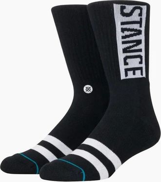 Stance Mens Stance OG Crew Socks - Black - Size: 9.5/13/12.5/12/11.5/11/9/16/15.5/15/14.5/14/13.5/10.5/10