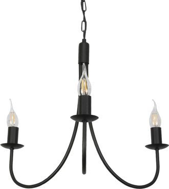 OEM L&aacute;mpara De Techo Colgante Tipo Ara&ntilde;a Tradicional Negra Lumen Negro 14-882