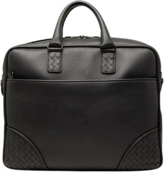 Bottega Veneta Pre-owned Business Bag - Dames - Vintage Handtas - Zwart - ONE Size - Leer - Vintage