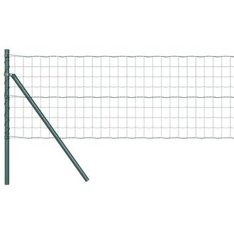 Berkfield Home Euro Fence with 13 Posts 0.8x25 m Galvanised Steel Green