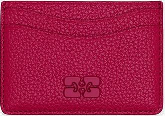 Ganni Persian Red Bou Card Holder in