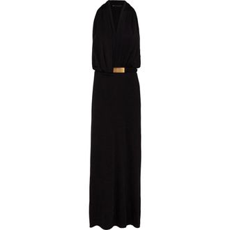 Vix Rosana Sleeveless Maxi Cover-Up Dress in Black at Nordstrom, Size Medium