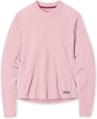 Stio | Womens Hylas Crew Long Sleeve Top, Size Extra Small in Rustic Rose