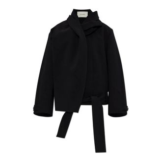 Entire studios Light Jackets, female, Black, Size: XS Belted Jacket