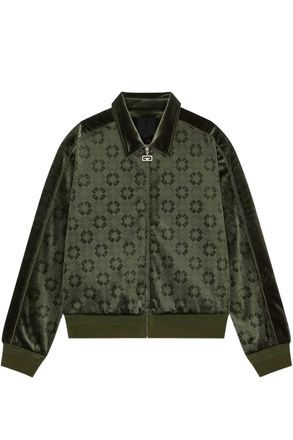 Givenchy MONOGRAM VELVET JACKET Size: XL, colour: GREEN