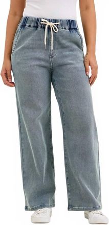 Judy Blue High Waist Wilhelmina Baggy Jeans In Medium Aged Stone Blue Wash