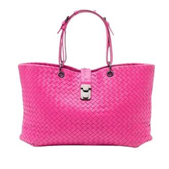 Bottega Veneta Pre-owned Tote Bags, female, Pink, Size: ONE SIZE Pre-owned Capri Tote