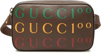 Gucci Brown Leather Fanny Pack (Pre-Owned)