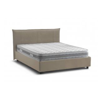 Dmora Talamo Italia - Cama Matrimonial Ilenia, Cama Contenedor Con Revestimiento De Tela, 100% Made In Italy, Apertura Frontal, Con Colch&oacute;n De Cm 160x200 In