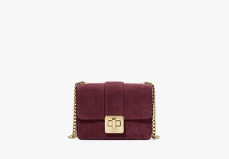 Kate Spade New York Phoebe Suede Turnlock Mini Flap Crossbody