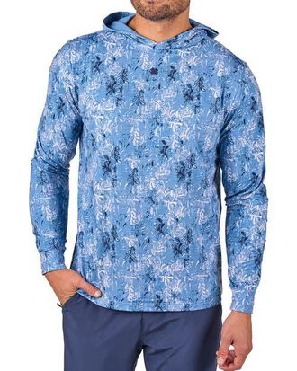 Black Clover Mi Amigo Hoodie in Moody Blue at Nordstrom, Size Xx-Large