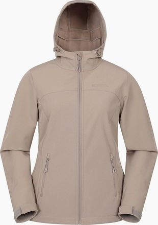 Mountain Warehouse Womens Mountain Warehouse Womens/Ladies Exodus Water Resistant Soft Shell Jacket - Cream - Size: 10