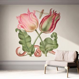 Tulup Carta Da Parati Adesiva - Fotomurale - Facile Da Applicare - Per La Soggiorno - Camera Da Letto - Bellezza Dei Tulipani 312x219 Cm