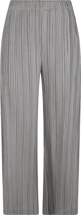 Issey Miyake Dames, Broeken, Grijs, Maat: XL