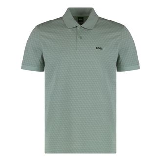 HUGO BOSS Hugo, Polo Shirts, male, Green, Size: 3XL Cotton-piqu&eacute; Polo Shirt