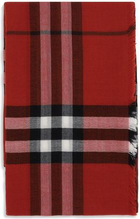 Burberry Rode Wol Sjaal