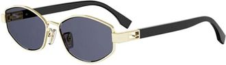 Fendi Baguette Zonnebril - unisex - Accessoires - Veelkleurig - Maat: 56 MM
